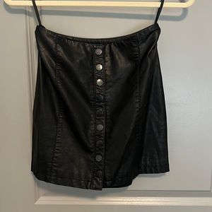 Free People faux leather skirt size 0